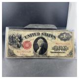 1917 $1 Large Horse Blanket Note Serial #n21757373
