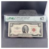 1953-b $2 Legal Tender Note Red Seal Fr#1511 (aa B