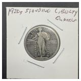 1920s Standing Liberty Silver Quarter