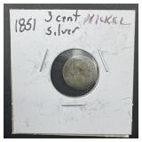 1851 3 Cent Silver