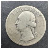 1932-s Washington Silver Quarter First Year Key Da