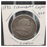 1893 Columbian Exposition Silver Half Mintage 950,