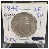 1946 Booker T Washington Silver Commemorative Half