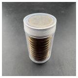 Roll of 27 Presidential $1 Coins in Tube