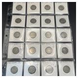 20 Coin Buffalo Nickel Page Lot