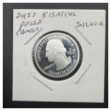 2015-s Proof Cameo Silver Kisatchie Quarter