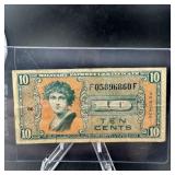 Military Payment Certificate 10ï¿½ Green