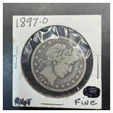 1907-o Barber Silver Half Dollar Key Date Mintage