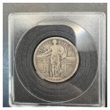 1917 Barber Silver Quarter