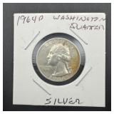 1964-d Washington Silver Quarter
