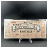 1914 Mexico 20 Pesos Note