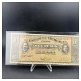 1914 Mexico 10 Pesos Note