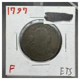 1797 Draped Bust Large Cent Early U.s. Copper Mint