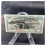 1875 $35 Boston Hartford & Erie Note Gem