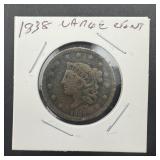 1838 Large Cent
