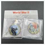WWII Colorized Coin Set