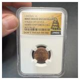 Lincoln Cent Mint Error Struck Off Center Northeas