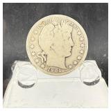 1904-o Barber Silver Half Dollar