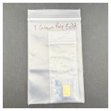 1 Gram Pure Gold Pamp Bar Serial C707827