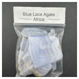 Blue Lace Agate from Africa in Bag