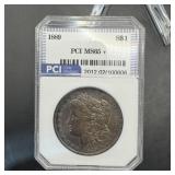 1889 Morgan Silver Dollar Ms65+ Pci Graded Toning