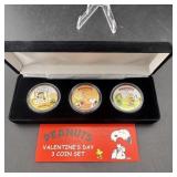 Peanuts Valentines Day Charlie Brown & Lucy 24k Jf