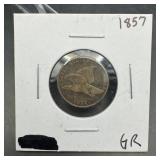 1857 Flying Eagle Cent First Small Cent Type Minta