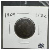 1842 Large Cent Braided Hair Type Mintage 2,943,11