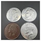Set of 4 Coin Coasters