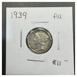 1939 Mercury Silver Dime