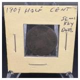 1809 Half Cent Semi-key Early Copper