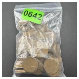 Bag Of 100 Wheat Cents Unsearched By Auction Compa