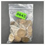 Bag Of 100 Wheat Cents Unsearched By Auction Compa