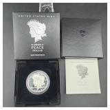 2023-s Proof Peace Silver Dollar Ogp With Papers