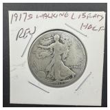 1917-S Walking Liberty Half Rev MM