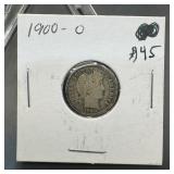 1900-o Barber Silver Dime