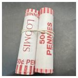 2025 P & D Lincoln Cent Uncirculated Rolls Loomis