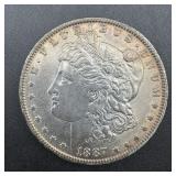 1887 Morgan Silver Dollar