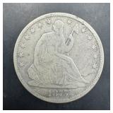 1875 Seated Liberty Silver Half Dollar