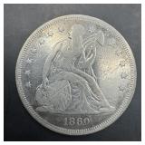 1860-o Seated Liberty Silver Dollar