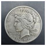 1921 Peace Silver Dollar Key Date