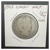 1895 Barber Silver Half Semi-Key Date