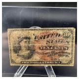 1863 10 Cent Civil War Era Note