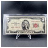 1953-B $2 Red Seal Note