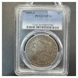 1895-s Morgan Silver Dollar Pcgs Vf