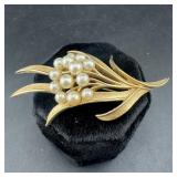 Trifari Pearl Brooch