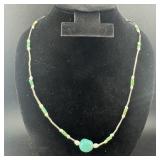 Southwestern Style Cross Necklace With Turquoise T