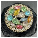 Vintage Multi-stone Brooch