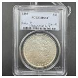 1889 Morgan Silver Dollar ï¿½ PCGS MS63