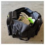 Duffel Bag With Assorted Work Gloves Various Sizes